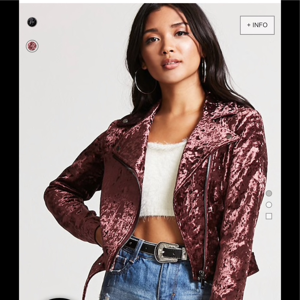 Velvet Moto Jacket